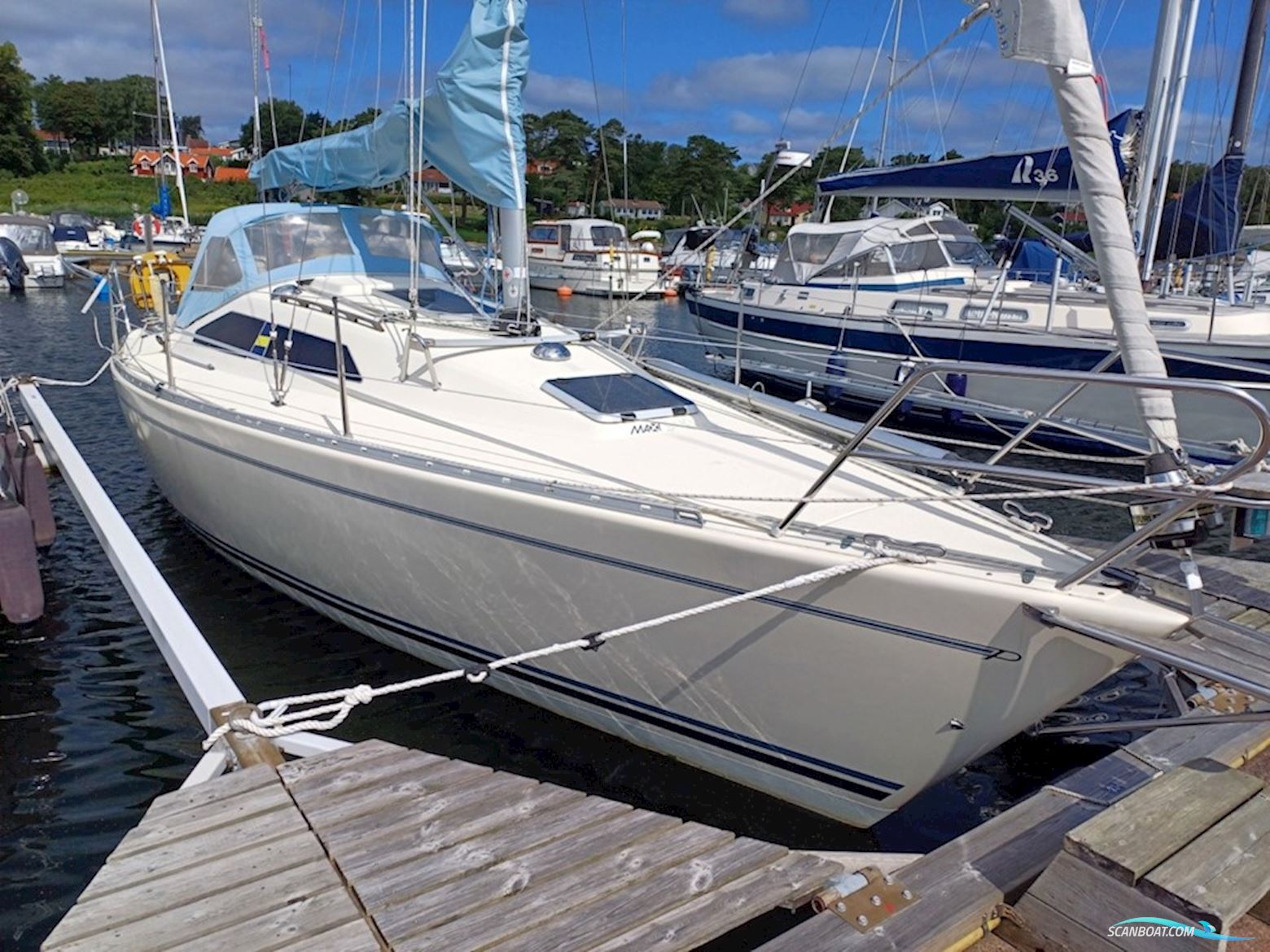 Maxi 909 FC Zeilboten 1989, met Sole Mini 16 motor, Sweden