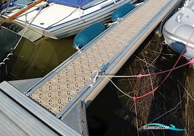 Nordisches Folkeboot Gfk Zeilboten 1986, met Mercury motor, Duitsland