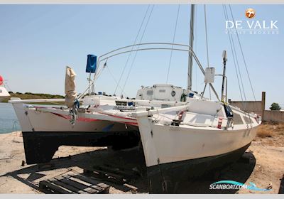 Wharram Tiki 30 Zeilboten 2001, met Honda motor, Portugal
