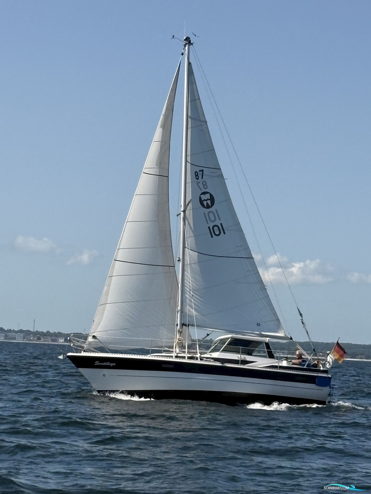 Winga 87 Zeilboten 1979, met Volvo Penta 2030 motor, Duitsland