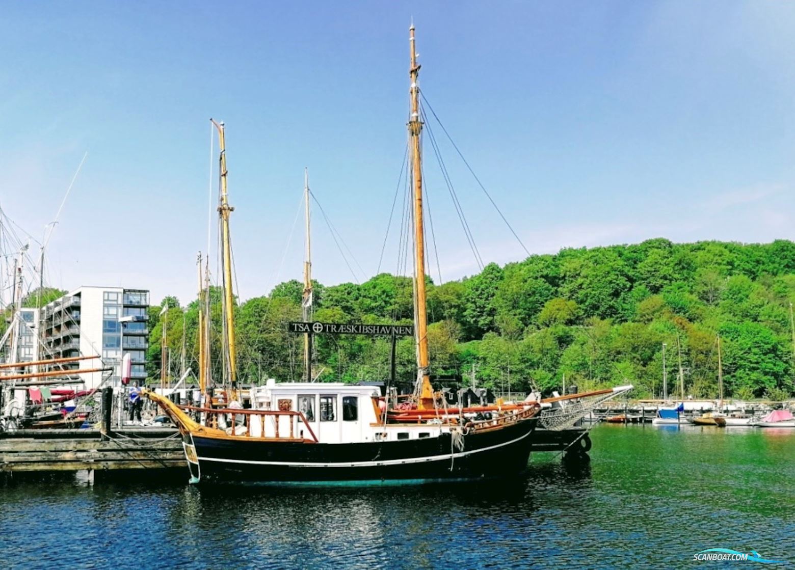 Wooden Boat - Jagt Ketch Rigged Zeilboten 1999, met Bladt Marine
 motor, Denemarken