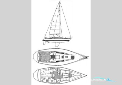 X-Yachts X-372 Zeilboten 1992, met Volvo Penta D1-30F motor, Duitsland